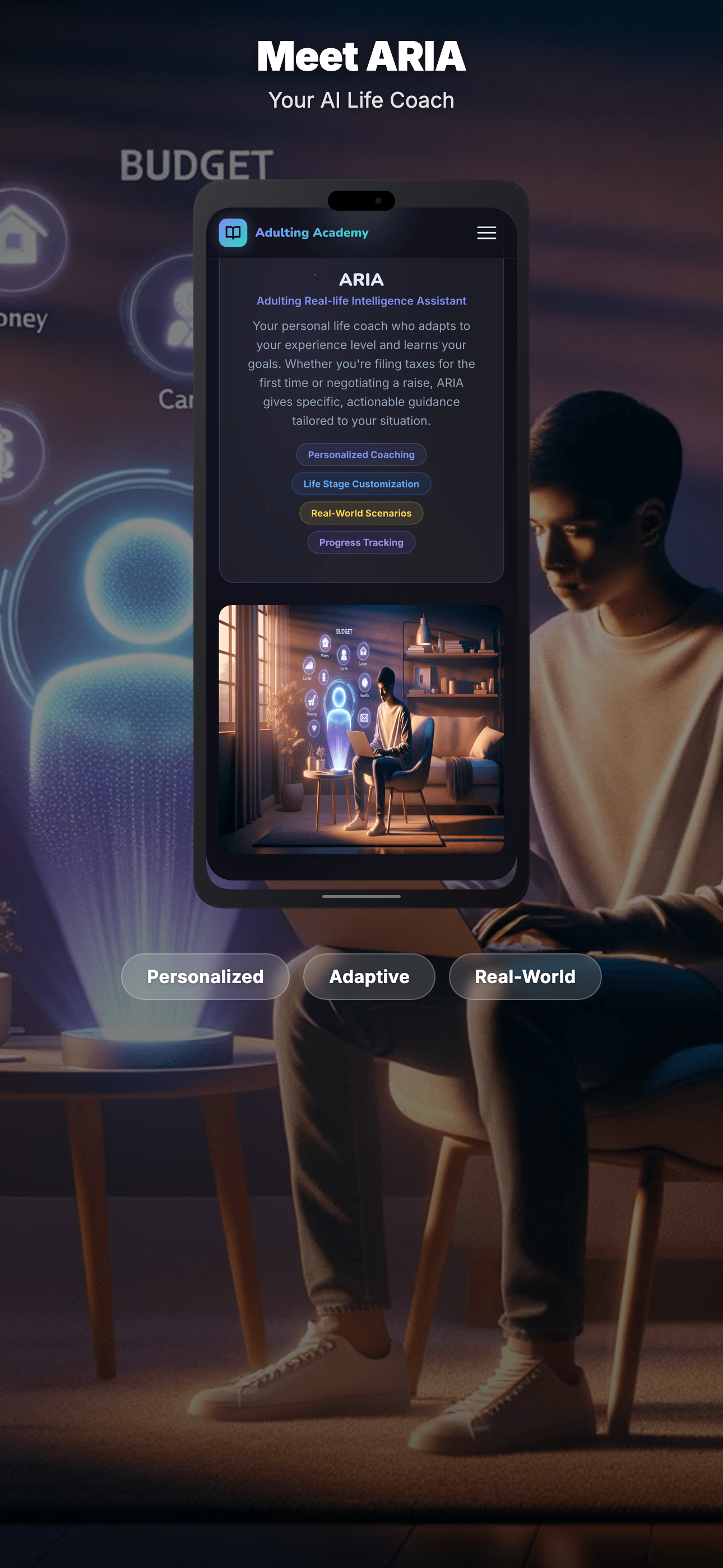 Adulting Academy — Quiz interaction