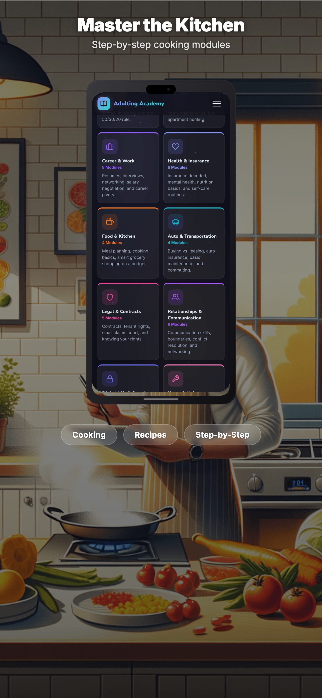 Adulting Academy — Progress tracking