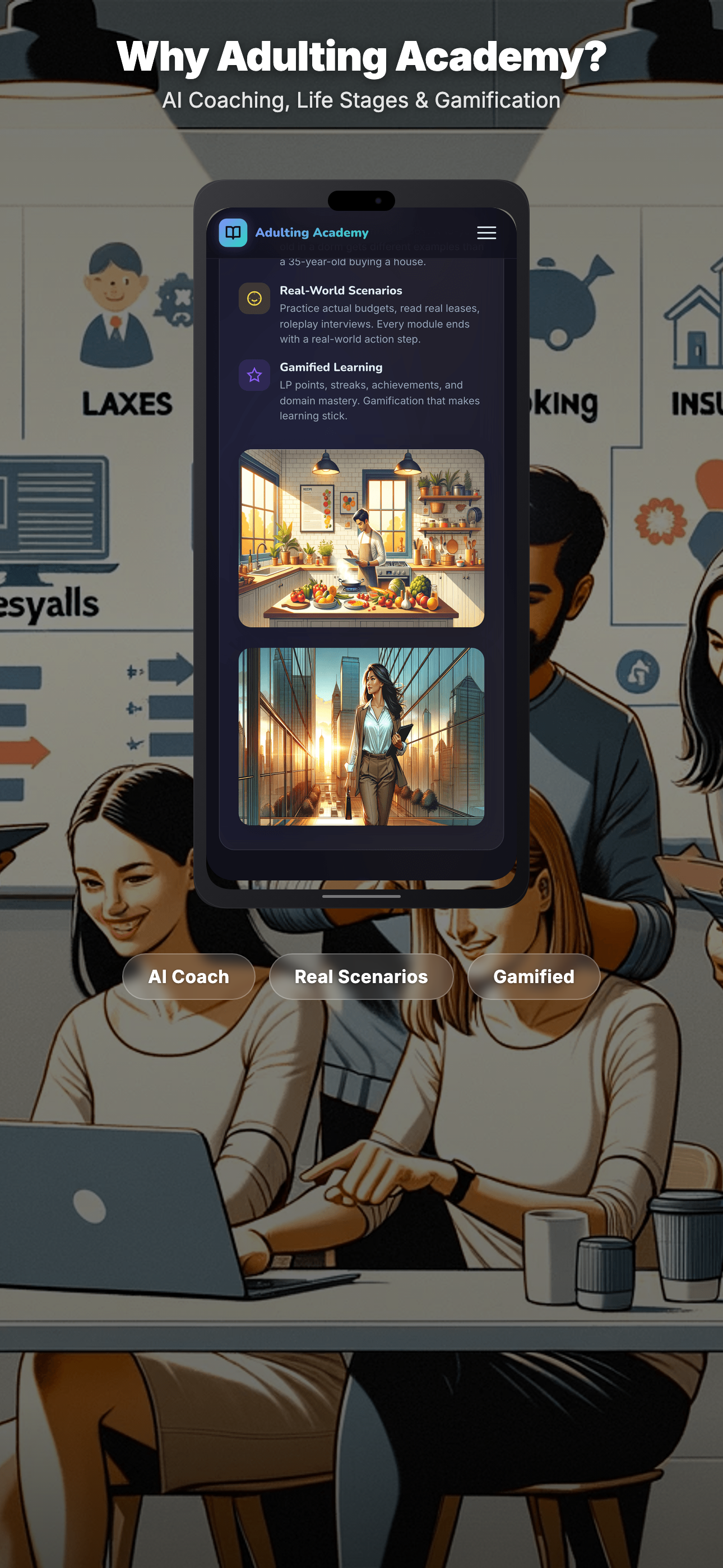 Adulting Academy — Achievement system